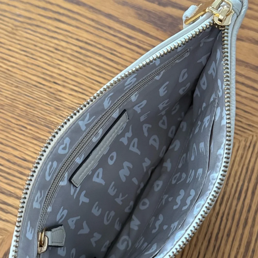 AIMEE KESTENBERG Midtown Wristlet Pouch Natural Raffia